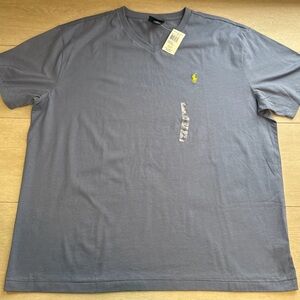 Polo Ralph Lauren Men's T-Shirt Classic Fit V-Neck 100% Cotton Carson BluSize XL